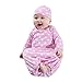 Baby Be Mine Newborn Gown and Hat Set (Newborn 0-3 Months, Molly)