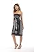 Zyyfly Strapless Dress Beach Dresses for Women Summer Casual Tube top Sun Dress Black