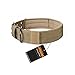 EXCELLENT ELITE SPANKER Nylon Tactical Dog Collar Military Adjustable Training Dog Collar with Double Metal D Ring Buckle(Grey-M)