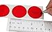 ChromaLabel 1.50 Inch Round Label Permanent Color Code Dot Stickers, 500 Labels per Roll, Red