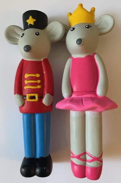 Surrey Feed Christmas Latex Longies Dog Toys - Nutcracker Designs (Pack of 2)