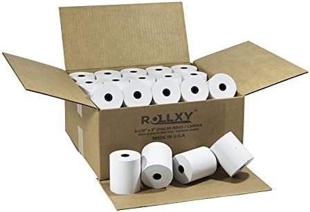 PosPaperRoll Thermal Paper Rolls Pack of 50 Made In USA (2 3/8'' x 175')