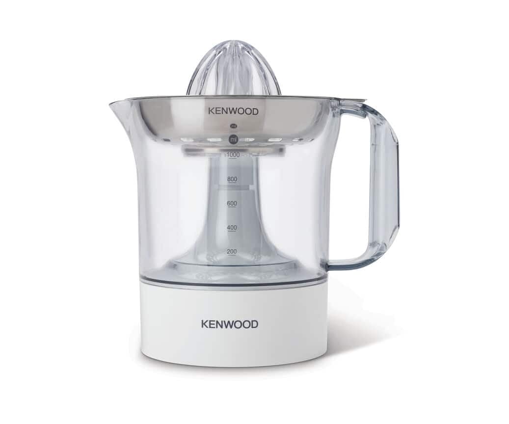 Kenwood JE 290 True-Serie / Zitruspresse / 1,0 Liter / Edelstahlsieb / 40 Watt / WeiΓ (Renewed)