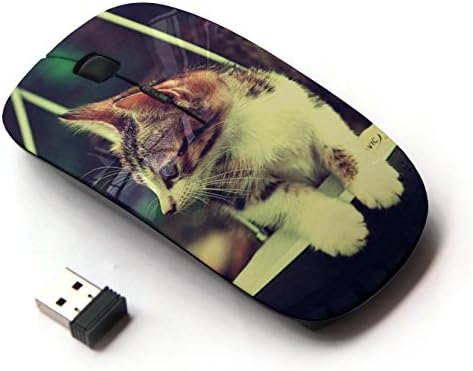KawaiiMouse [ Optical 2.4G Wireless Mouse ] Cute Retro Cat Hammok