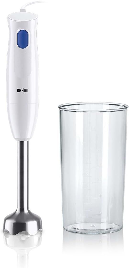 Braun MultiQuick 1 MQ10.001M Hand Mixer 450W EasyTwist 600ml Beaker White