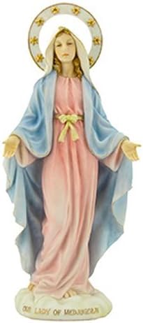 Catholic Gift Shop Ltd Our Lady of Medjugorje Statue - Veronese Resin 11.4 Inch Statue, Rose