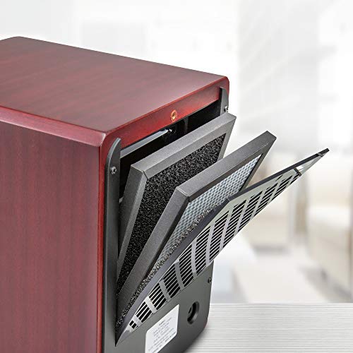 Ivation 5-in-1 Air Purifier & Ozone Generator For Up to 3,500 Sq/Ft, Ionizer & Deodorizer – Included 2 UV Lights, Photo-Catalytic and Carbon Filters, Eliminates Odors from Pets, Smoke, Food & More