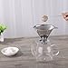 Ziselu Stainless Steel Pour Over Coffee Dripper - Reusable Double Layer Mesh Filter and Coffee Scoop