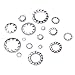Hilitchi 400-Pcs 304 Stainless Steel External Internal Tooth Star Lock Washers Assortment Kit - Included: M2 M3 M4 M5 M6 M8 M10 M12