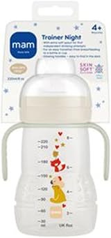 MAM Trainer Night Cup 220ml with Glow Handles Spill-Free 4+ Months view 2