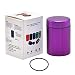 Stash Jar - Airtight Smell Proof Durable Multi-Use Portable Metal Herb Jar Container. Waterproof Aluminum Screw-top Lid Lock Odor -Purple