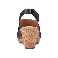 Rockport Women's Briah Sling Wedge Sandal, Black, 11