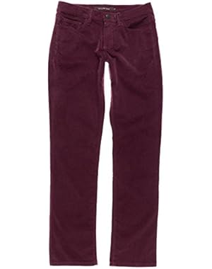 & Co. Womens Slim Straight Corduroy Pants