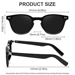 MEETSUN Vintage Round Polarized Sunglasses for