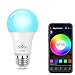 MagicConnect Smart Light Bulb, White and Color Ambiance 110-220v A19 E26 40w Equivalent App Control Bluetooth Light Bulb