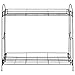 Best Choice Products 32-inch 2-Tier Indoor Outdoor Metal Multipurpose Plant Stand, Decorative Flower Pot Display Shelf Tray for Home, Backyard, Patio, Garden, Black