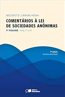 Livro COMENTÁRIOS À LEI DE SOCIEDADES ANÔNIMAS