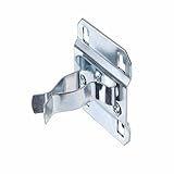 Triton Products 53107 LocHook 3/4-Inch to 1-1/4-Inch Hold Range 2-Inch Projection Zinc Plated/Chromate Dipped Steel Extended Spring Clip for Locboard, 5-Pack