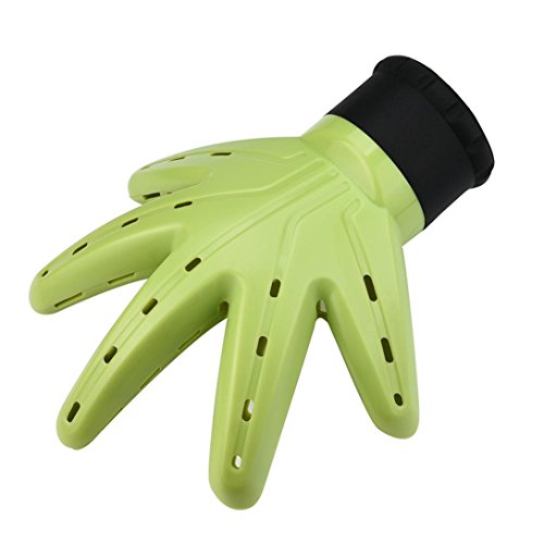 Hairdryer Diffuser, Sandistore Hand Diffuser Hair Dryer Hairdressing Salon Curly Hair Style Tools Accessory (Green) - Thumbnail 3