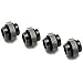 XSPC G1/4" 5mm Male to Male Fitting, Black Chrome, 4-Pack primary