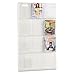 Safco Reveal Literature Rack, 12 Magazine Holder, Wall Mountable, Thermoformed Plastic Resin Construction, No Sharp Edges or Corners, Acrylic, Clear