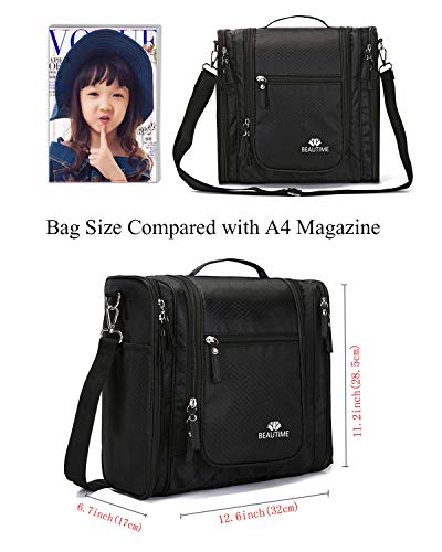 Large Hanging Travel Toiletry Bag for Men and Women Waterproof Makeup Organizer Bag wash bag Shaving Kit Cosmetic Bag for Accessories, Shampoo,Bathroom Shower, Personal Items Black 2 Large Hanging Travel Toiletry Bag for Men and Women Waterproof Makeup Organizer Bag wash bag Shaving Kit Cosmetic Bag for Accessories, Shampoo,Bathroom Shower, Personal Items Black