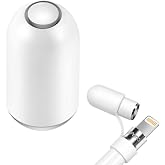 Hiicopa Magnetic Replacement Cap for Apple Pencil 1st Generation - with Silicone Protective Cap Holder (White)