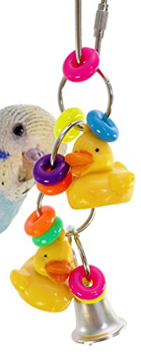 Bonka Bird Toys 1729 Tini Duck Bird Toy Parrot cage Craft Toys Cages Parakeet Budgie Lovebird. Quality Product Hand Made in The USA.