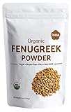 Organic Fenugreek Seeds Powder (Methi), Pack of 4 Oz/112 Gm, USDA Organic, Food Flavoring agent, Supports Lactation, Natural Hair & Skincare, Ayurveda Superfood ,Resealable Pouch of 4 oz