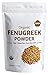 Organic Fenugreek Seeds Powder (Methi), Pack of 4 Oz/112 Gm, USDA Organic, Food Flavoring agent, Supports Lactation, Natural Hair & Skincare, Ayurveda Superfood ,Resealable Pouch of 4 oz
