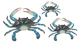 Regal Art &amp;Gift Blue Crab Wall Decor, Set of 3 (Lawn &amp; Patio)