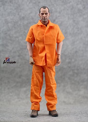 Figure Accessories Orange Jumpsuits1/6 Figure Pants &amp; Jacket Figure Clothes 1:6 Prison Garb Figure Clothing Fit For 12" Action Figure