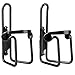 REEHUT Bike Water Bottle Cages (2-Pack), Lightweight Aluminum Alloy Bicycle Water Bottle Holder Brackets for Outdoor Activities - Black