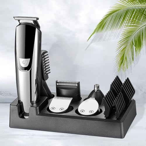 21 en 1 Kit de Maquina para cortar cabello, Cortapelo Hombre Recargable Multifuncional, Rasuradoras para hombre totalmente impermeable, Adecuado para cabello, barba, vello corporal, vello de nariz