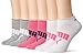 Puma Women's Athletic Low Cut Running Sock with Arch Support 6-Pack, Pink/White/Grey, 9-11