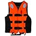 Yosoo Children and Adult Life Jacket Buoyancy Aid Universal Swimming Boating Kayaking Life Vest+Whistle S-XXL 5 Sizes Suit for 25-110 KG (Orange, L)