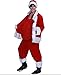 DENTRUN Fun-Filled Christmas Santa Belly - Holiday Party Santa Suit Stuffer - Men's Novelty Christmas Padded Costume Accessory - Stuffed Santa Belly - Red,Standard