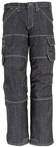 FHB 22659-22-110 Size 110 Wilhelm Stretch-Jeans - Black/Blue by FHB