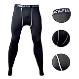 BeneU Sports Compression Running Gym Exercise Lycra Elastic Tight Pants Leggings for Men Male(Size S)
