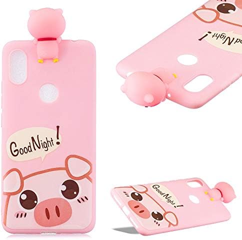 Cistor Cartoon Case for Xiaomi Redmi Note 6/Note 6 Pro,Fashion Cute Printed 3D Animals Character Doll Cover Anti-Scratch Flexible Slim Fit Soft TPU Silicone Case for Xiaomi Redmi Note 6 Pro,Cute Pig