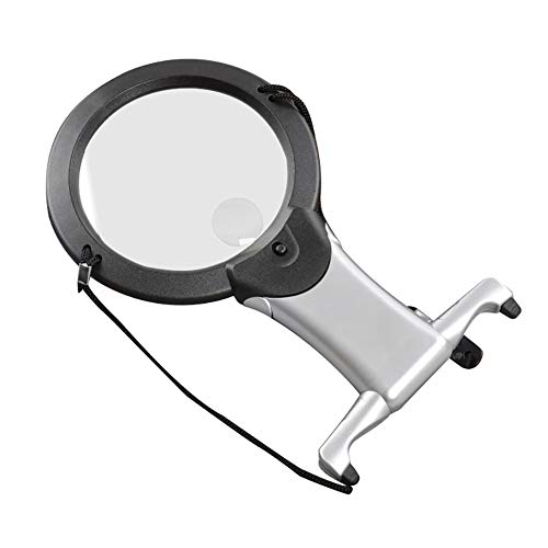 Microscopes & Endoscope,Maserfaliw Magnifier,Beileshi 2X 6X LED Light Magnifier Neck Hanging Reading Magnifying Glass Loupe
