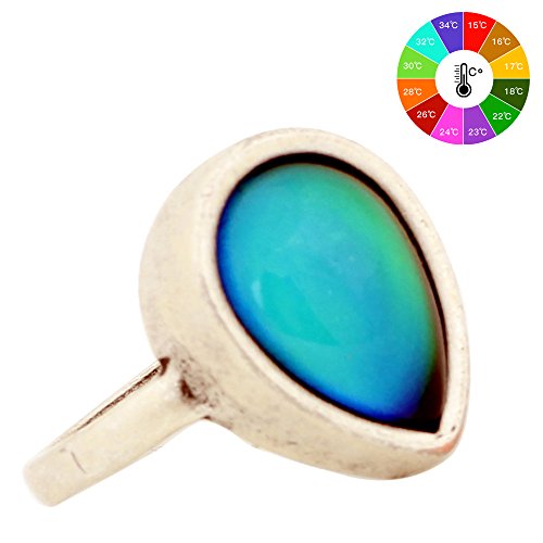 Mojo Dragon Egg Design Antique Sterling Silver Plated Ring Round Stone Color Change Mood Rings MJ-RS047 (8)