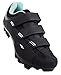 Tommaso Terra 100 Women's Mountain Biking, Spin, Indoor Cycling, Road Cycling SPD Compatible Shoe - Black/Teal - 39
