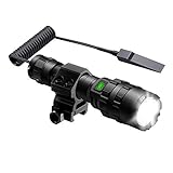 CISNO L2 LED 1000LM Outdoor Hunting Flashlight With Mount Pressure Switch