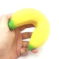 Matoen Jumbo Banana Stress Reliever Scented Super Slow Rebound Rising Kids Squeeze Toy Big Size Decompression Cartoon Toy