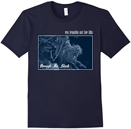 Mens We tremble not for him 2XL Navy