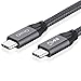 USB C to C Cable 1.5 ft, OrxnQ USB C 3.1 GEN 2 Cable(10Gbps/100W) USB C to USB C Cable Power Delivery Nylon Braided Cord with E-Marker Chip for Google Pixel 2/3/XL, MacBook, Galaxy S10 S9 S8 Plus