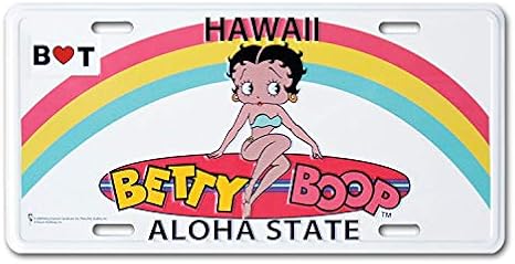 Amazon Co Jp Cmプレート ベティちゃん アロハ Hawaii 看板 コマーシャルプレート Betty Boop アメリカン雑貨 ホーム キッチン