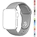 Apple Watch Series 1 Series 2 Band, HuanlongTM New Soft Silicone Sport Style Replacement Iwatch Strap for Apple Wrist Watch (Concrete 38mm S/M)