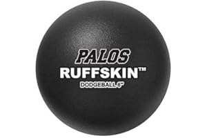 PALOS SPORTS Palos RuffSKIN 6" Black Dodgeballs - Set of 6-2 Yr. Guarantee